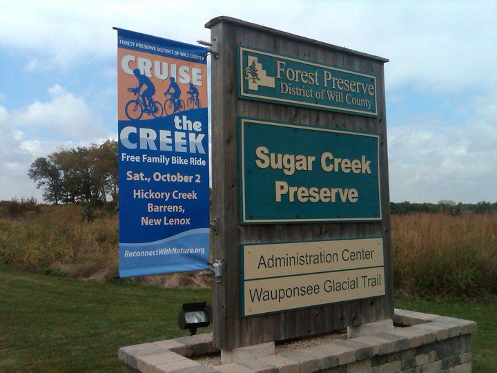 Will County Forest Preserve banner in Joliet